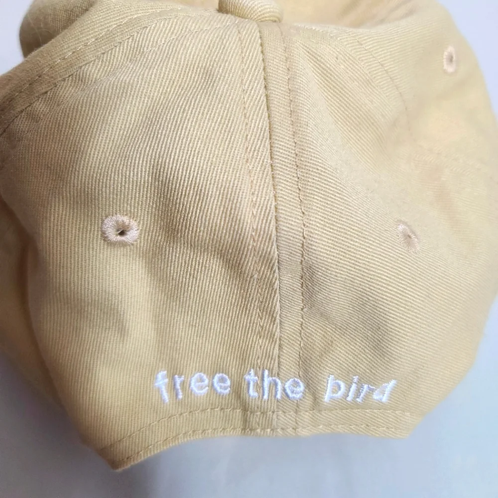 Birddogs Men's Neutral Khaki Minimalist Cotton Hat